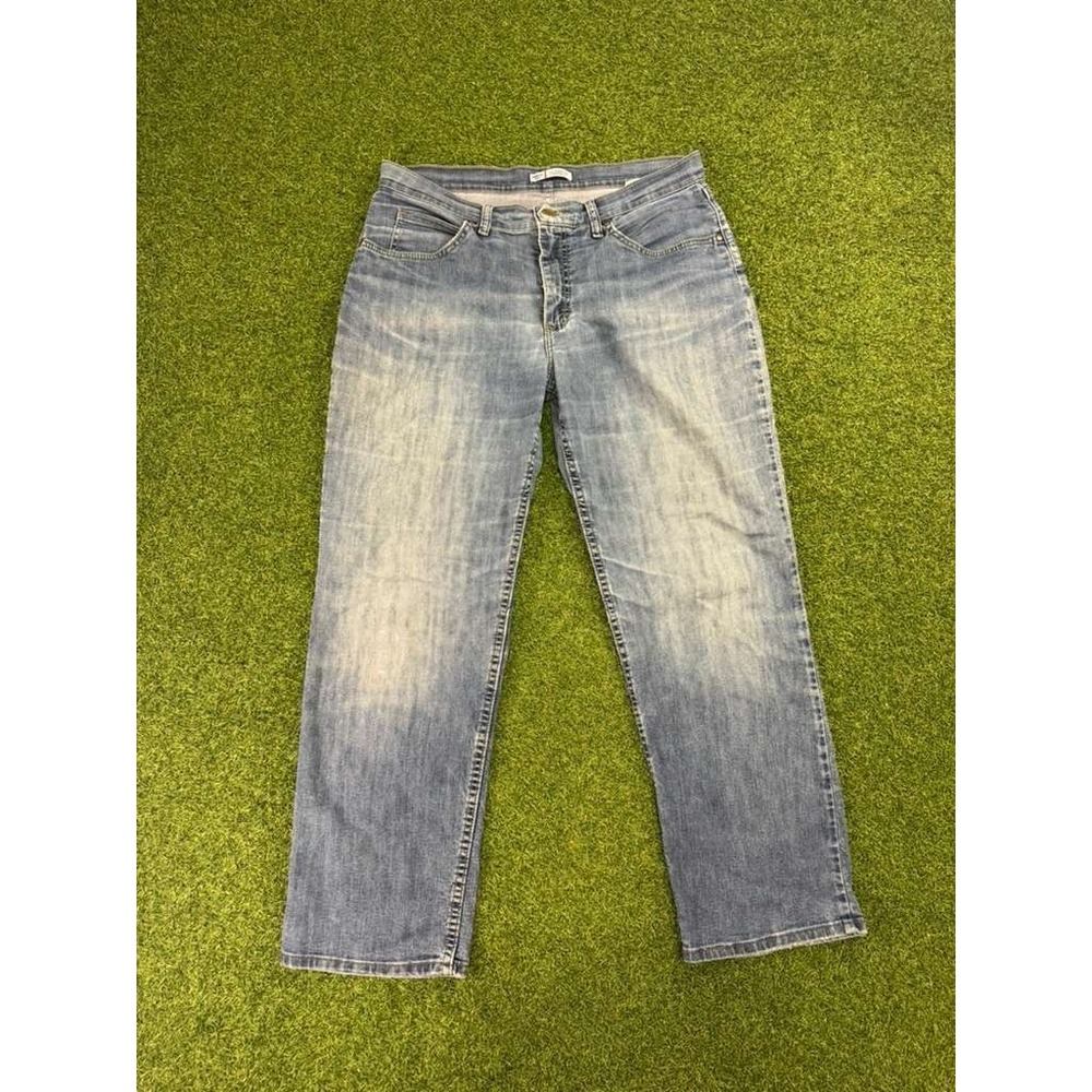 Riders by Lee Jeans Women 12P Blue Denim Cotton Stretch Classic Fit Straight Leg